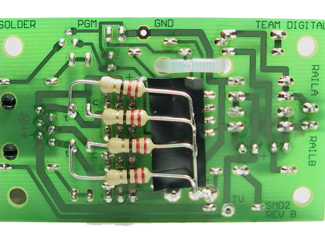 smd2 board with resistors